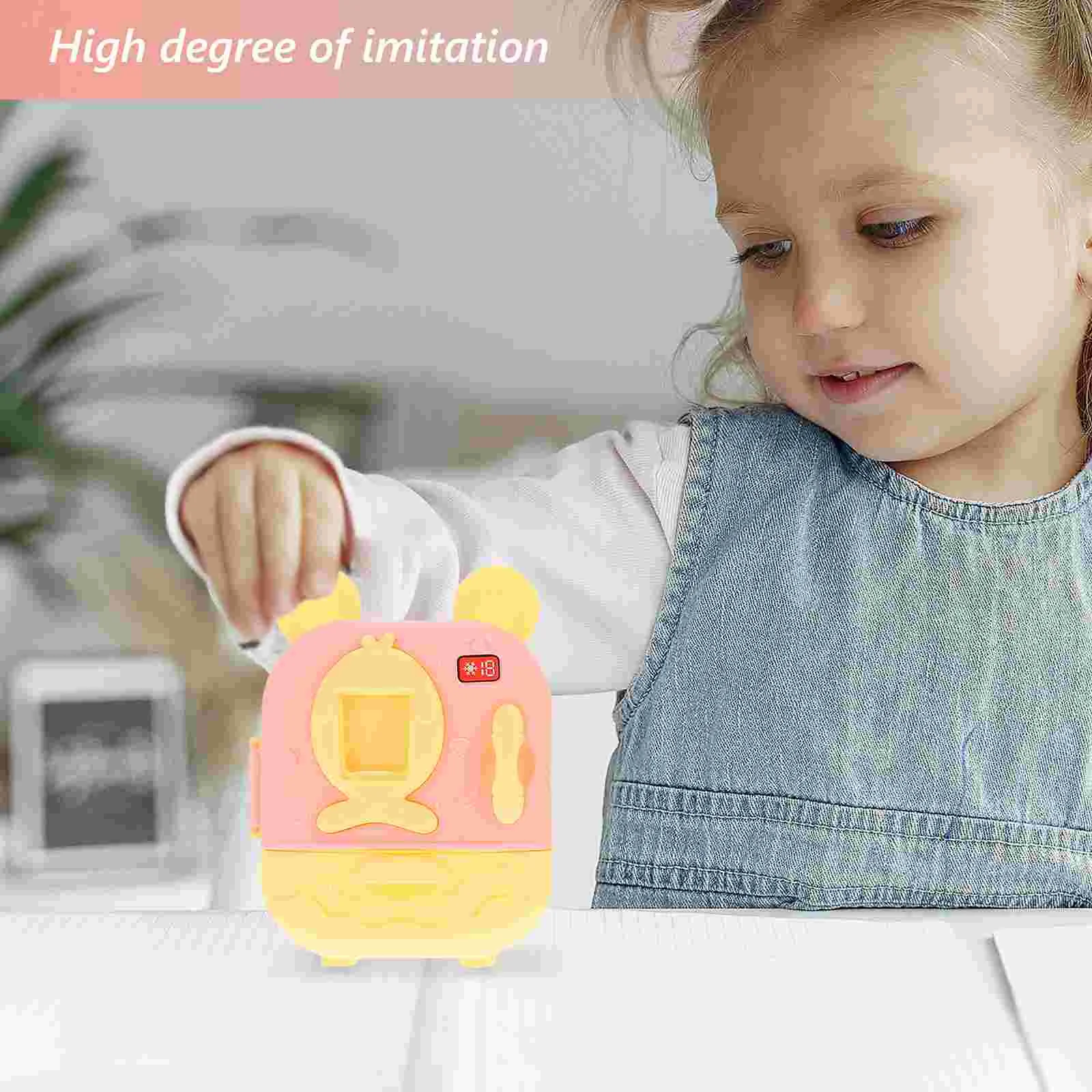 1 Set Mini Washing Machine Toy Realistic Washer and Dryer Model Pretend Household Appliance Dollhouse Laundry Furniture Portable