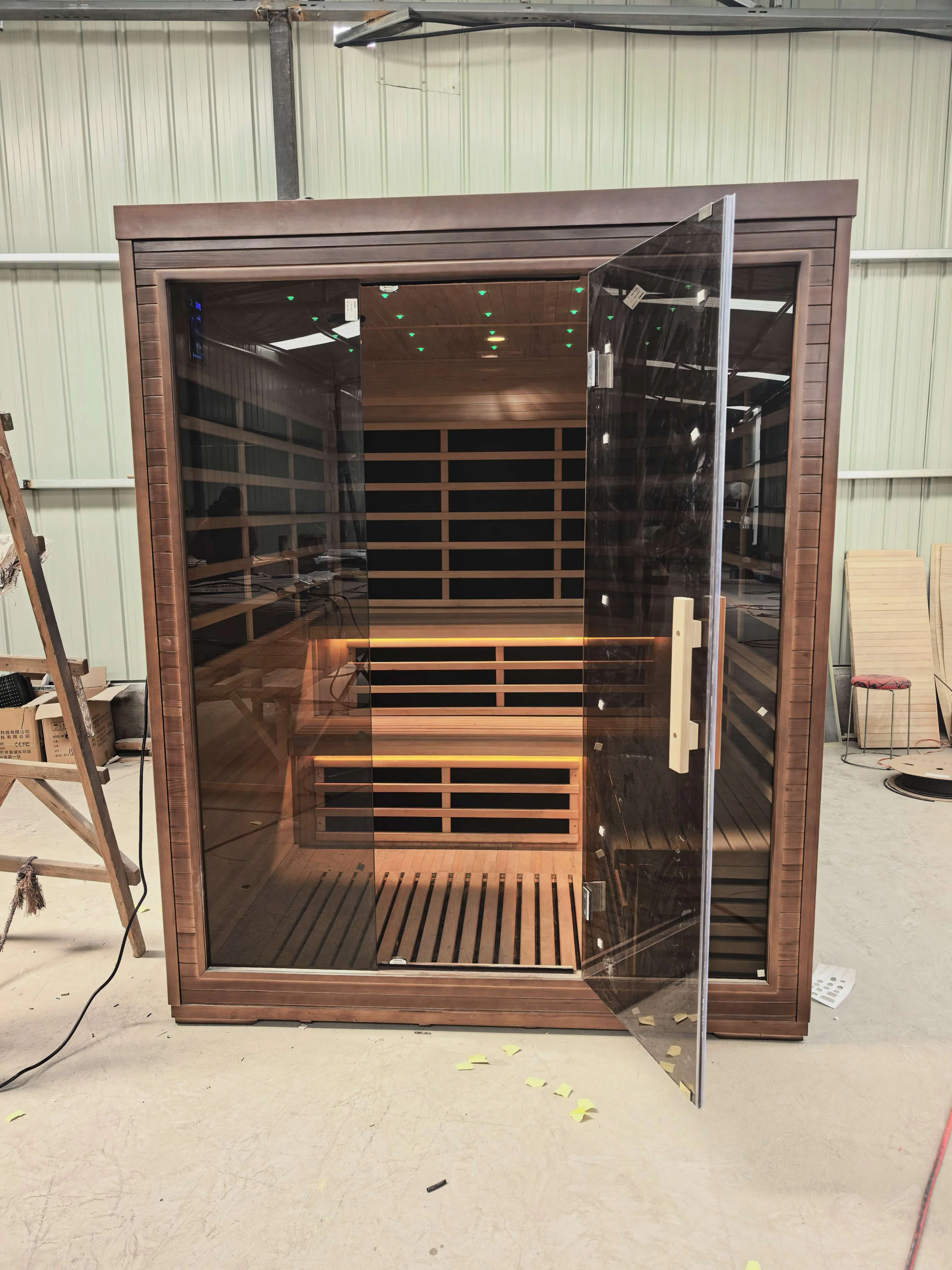 Single-person, Double-person, Triple-person Traditional Sauna Rooms For Health Care, Indoor And Outdoor Areas