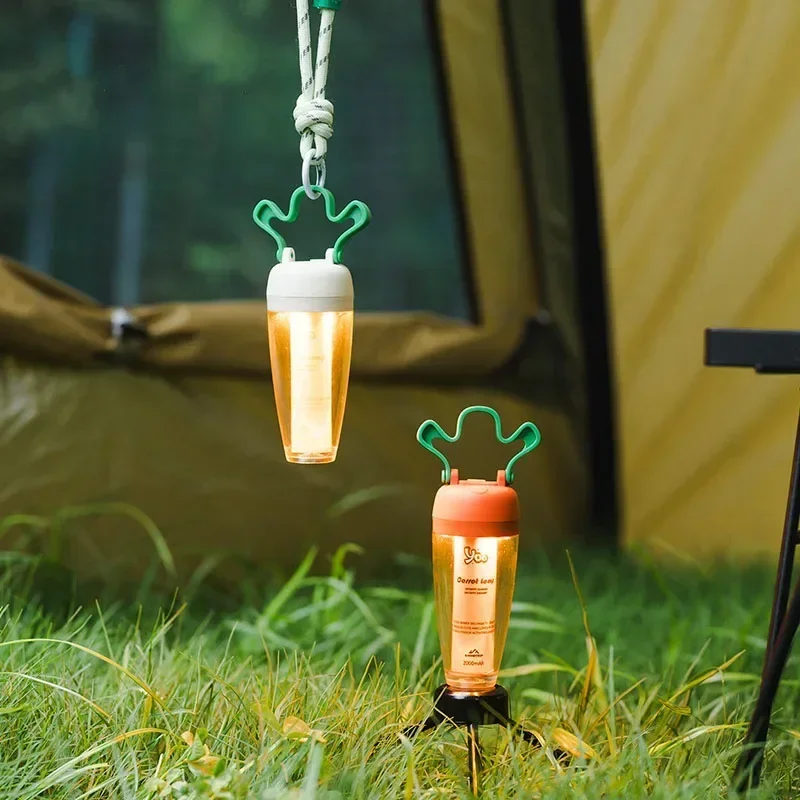 

ShineTrip Carrot Shaped Portable Outdoor Light Rechargeable 4 Modes LED Camping Lantern Waterproof Tent Lamp for Hiking Fishing