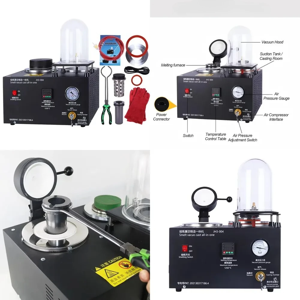 Hot saleJH3-004 All-in-One Vacuum Caster - Jewelry & Prosthetics Precision with Aerospace-Grade Chamber