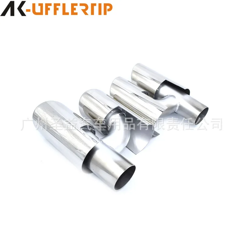 مناسبة لـ 09-13 بورش باراميلا باناميرا واحد من اثنين أربعة خارج الذيل الحلق تعديل ماسورة العادم الحلق الذيل