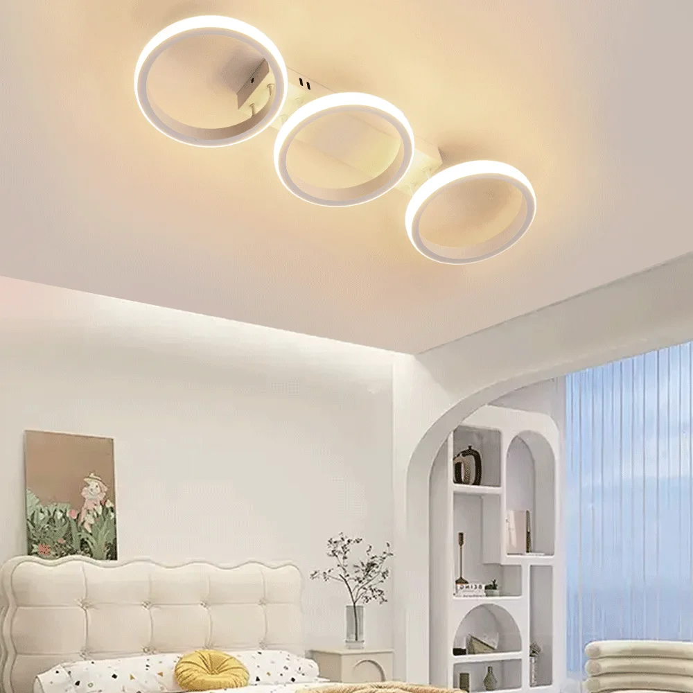 Luzes de teto do corredor LED, luminárias internas, corredor, varanda, lâmpada minimalista moderna, sala de estar, decoração de casa, 2 anéis