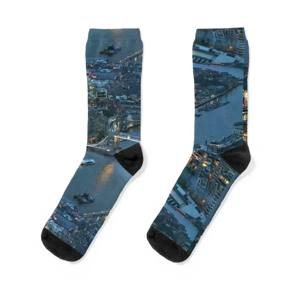 

London Tower bridge Socks christmas gift moving stockings new in's cartoon Socks For Girls Men's
