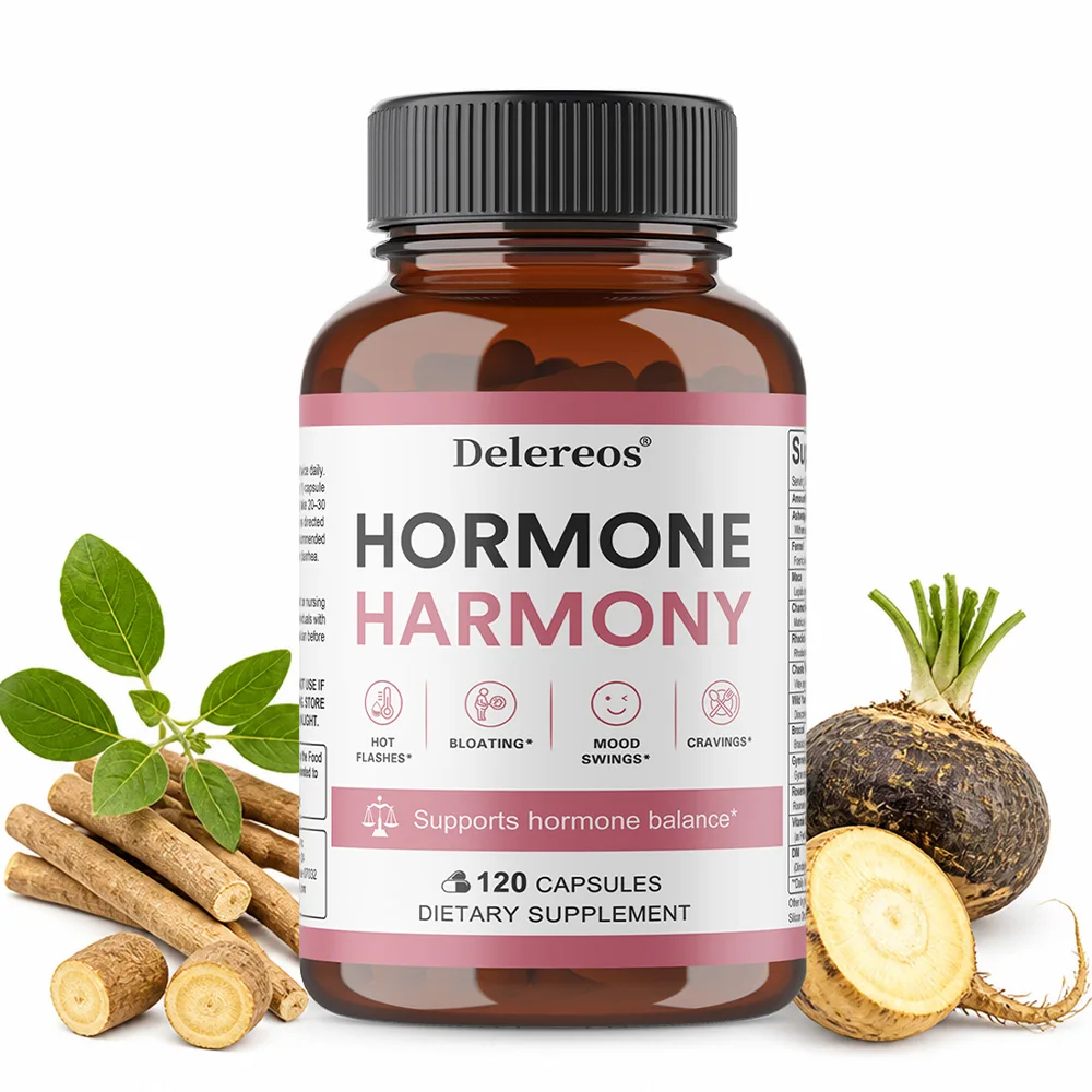 Happy Hormones Harmony Capsules Supports Hormonal Balance with Ashwagandha Maca Rhodiola Rosea