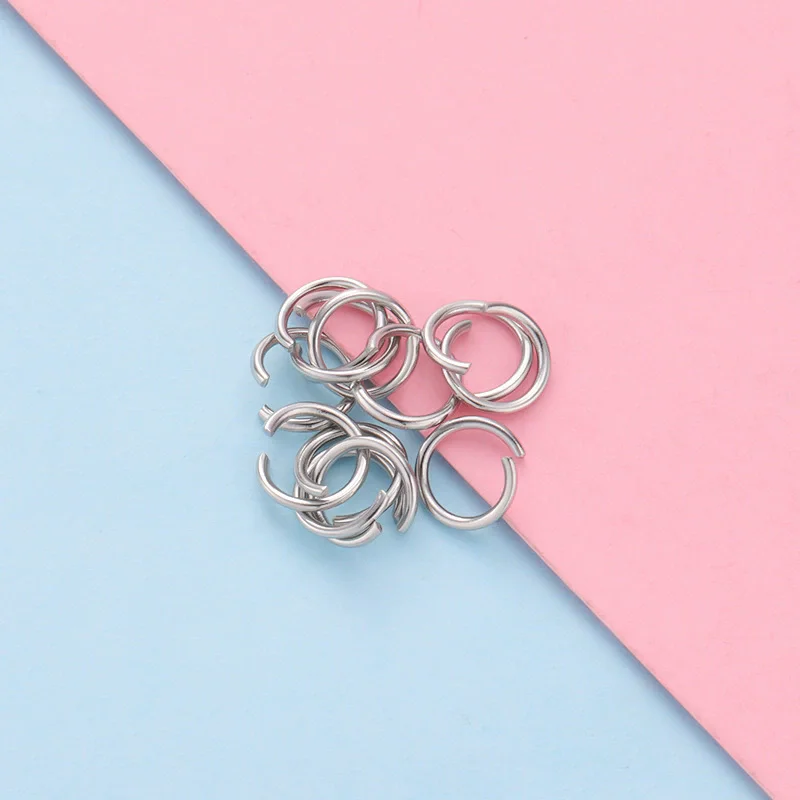 500Pcs/Lot  100% Stainless Steel 4-7mm Jump Ring Lobster Clasp For DIY Necklace Fashion Jewelry Accessories Wholesale