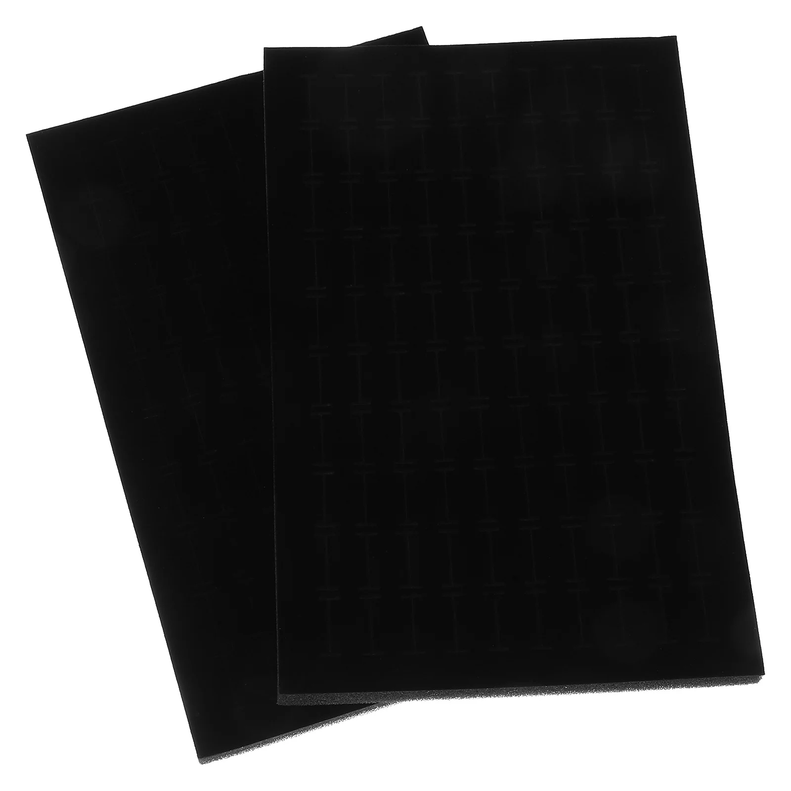

Jewelry Box Inserts 2 Pcs Sponge Liner Black Display Pad for Ring Ear Stud Holder Cushion Mat Foam Insert No Damage