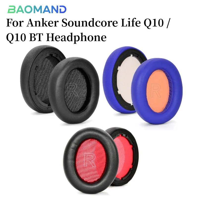 

Replacement Ear Pads for Anker Soundcore Life Q10 / Q10 BT Headphones Ear Cushions, Headset Earpads, Ear Cups Earmuffs