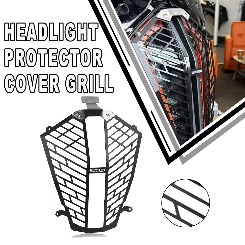 

1290SUPERADV Headlight Protector Grille Light Cover Protective Guard FOR 1290 SUPER ADVENTURE S R 2017 2018 2019 2020 2021 2022