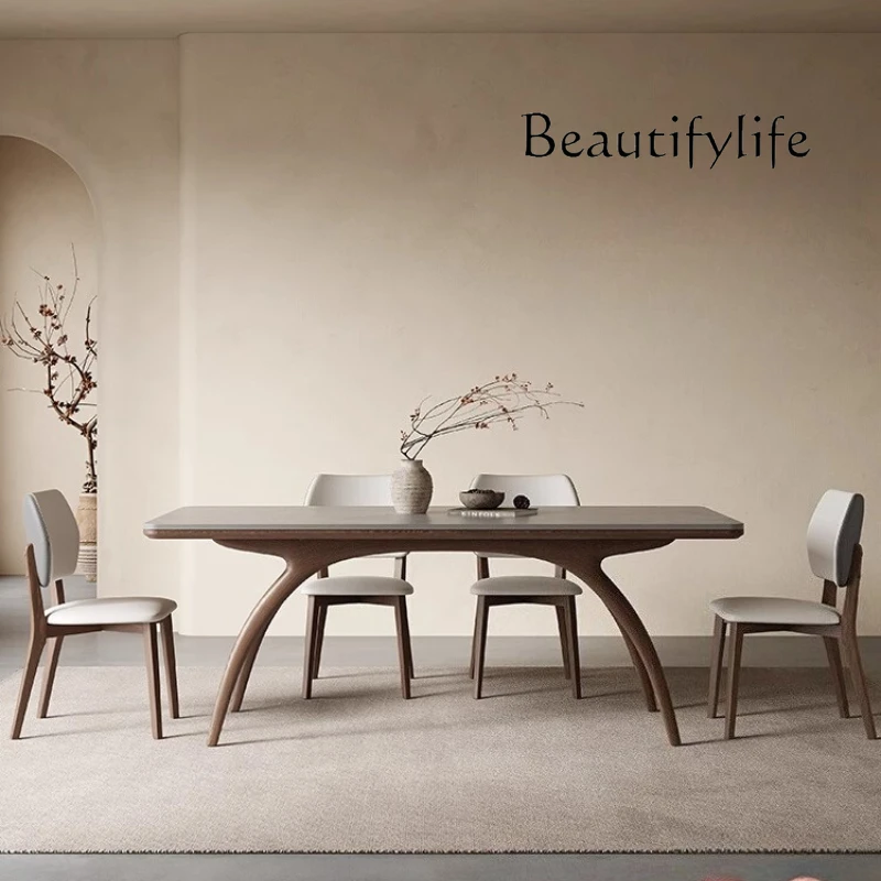 

Romantic Wood Dining Table Modern Simple Comfortable Adult Unusual Table Aesthetics Gaming Restaurant Muebles Home Furniture