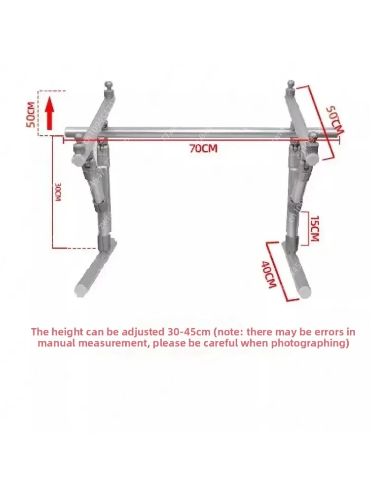Versterkt kruissteekframe, versterkt verstelbaar steekframe van aluminiumlegering - afbeelding 2