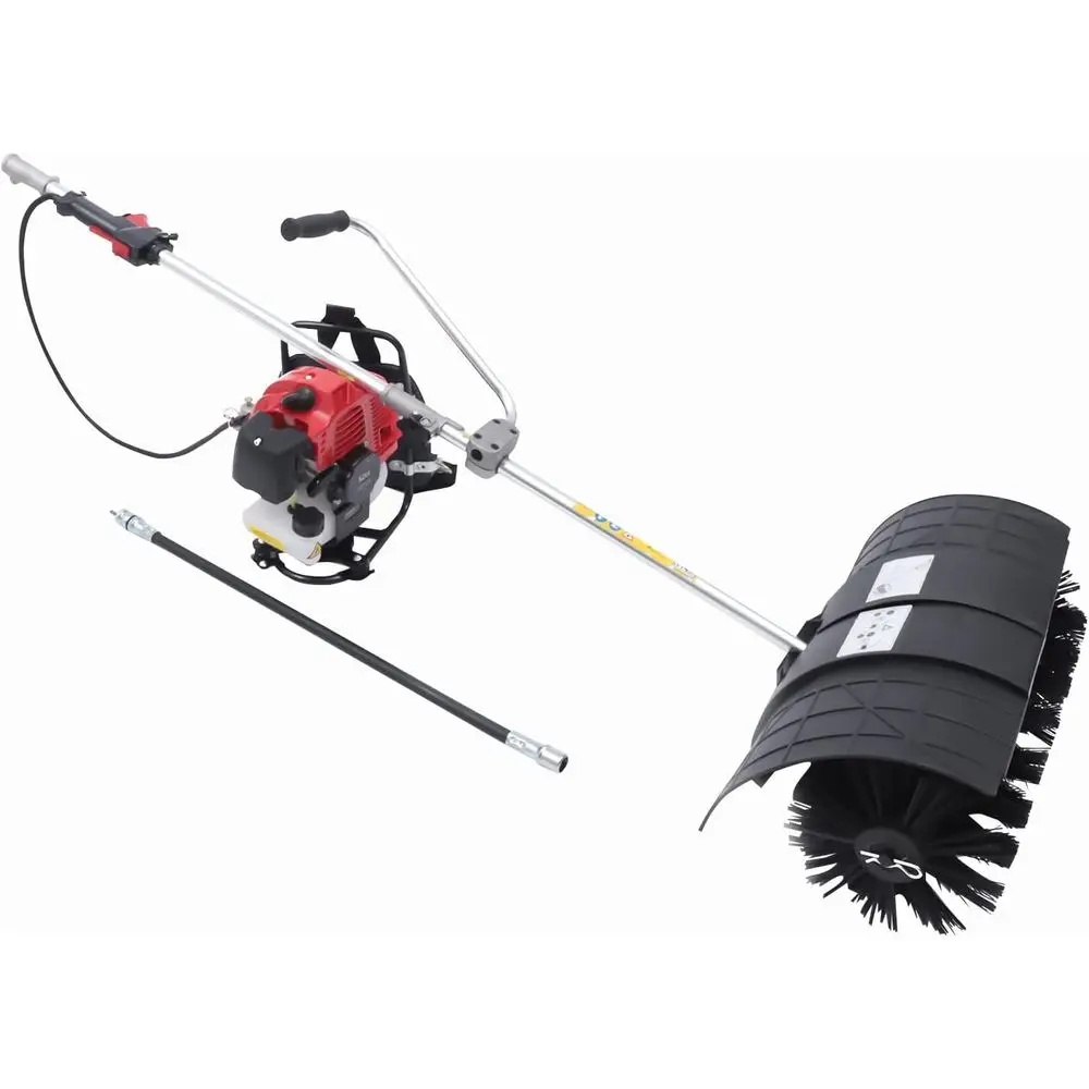 

2.3HP Gasoline Walk-Behind Sweeper for Outdoor Lawns and Driveway Cleaning, 20.5'' Wide