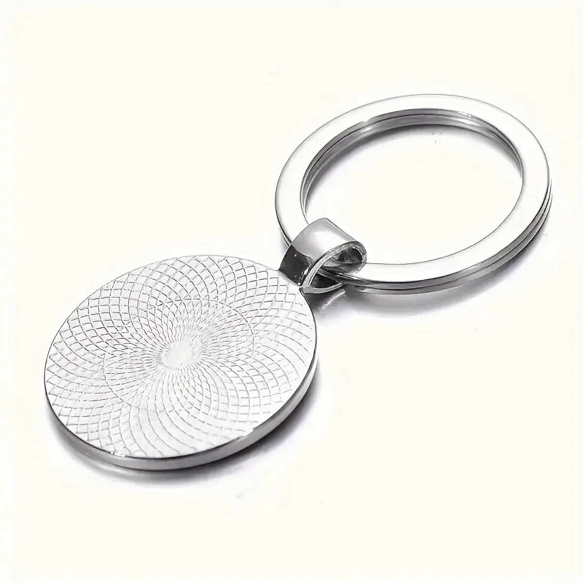 New European And American Retro Round Mysterious Eye Alloy Glass Keychain - Men's Unique Fashion Accessory, Perfect Gift Choice