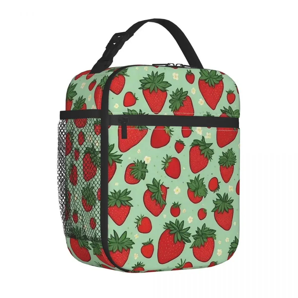 Insulated Lunch Bag Cute Fruit Cartoon Strawberries Accessories Lunch Container Fashion Cooler Thermal Lunch Box For School