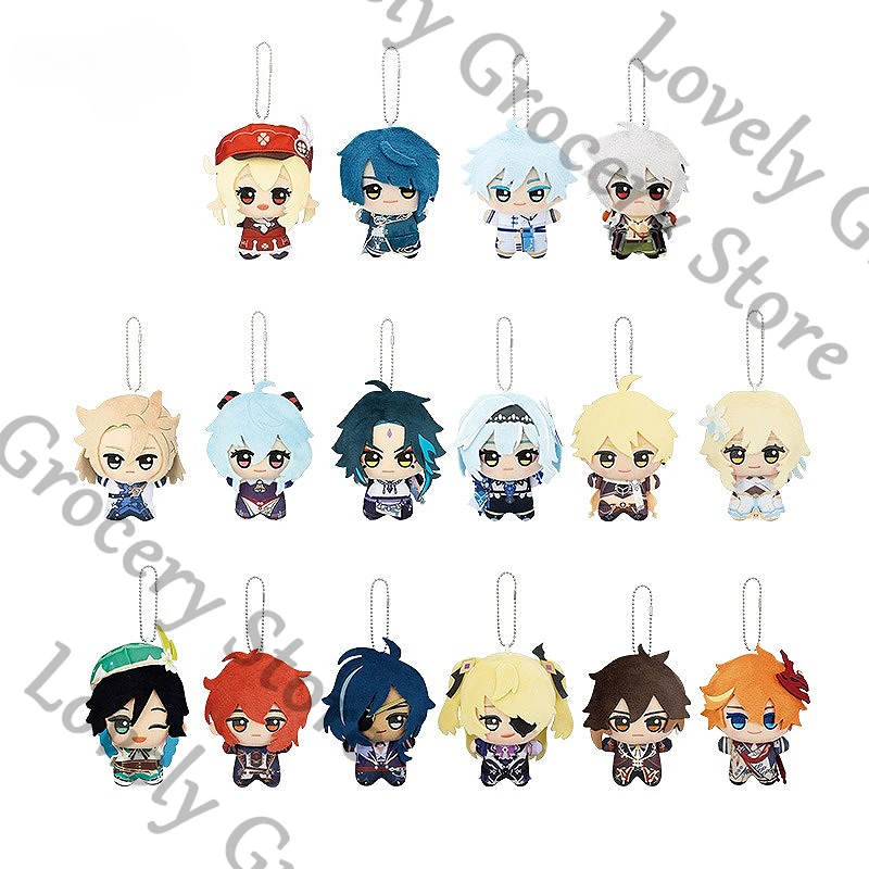 

Anime ‌Genshin Impact Razor Fischl Albedo Eula Klee Venti Xiao Kokomi Kaedehara Kazuha Cosplay Maumet Keyring Puppet Widget Gift