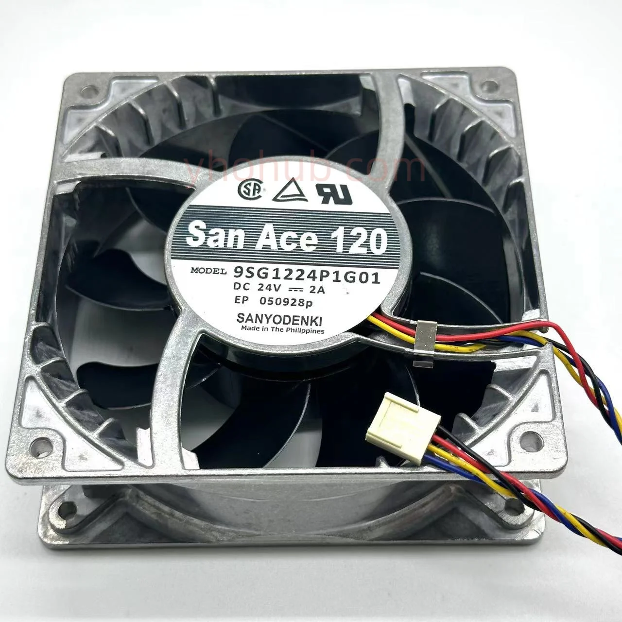 

SANYO DENKI 9SG1224P1G01 DC 24V 2A 120x120x38mm 4-Wire Server Cooling Fan