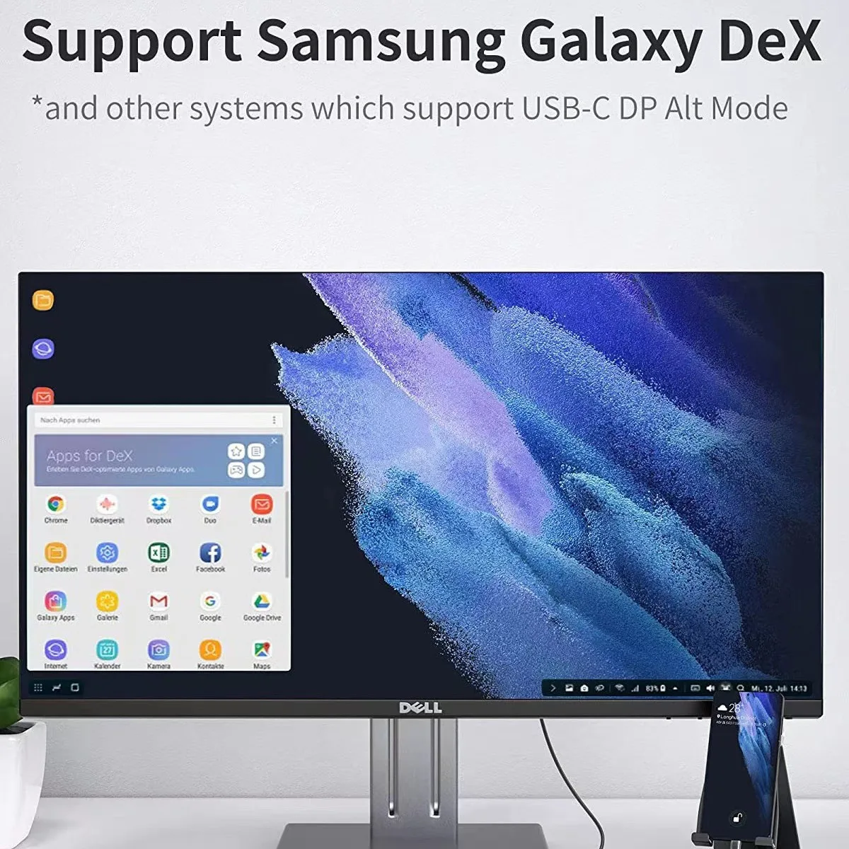 USB C Thunderbolt3 to DisplayPort 4K 8K@60Hz Cable Type-C to DP1.4 Display Cord Compatible with Samsung Dex Iphone15 Macbook Pro