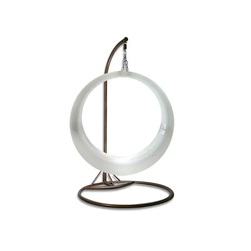 Hanging Plastic Hot Sell Hammock Pergola Swing Outdoor or Indoor Moon Round Wicker Doyble Seat Egg Single Chair Patio Swings