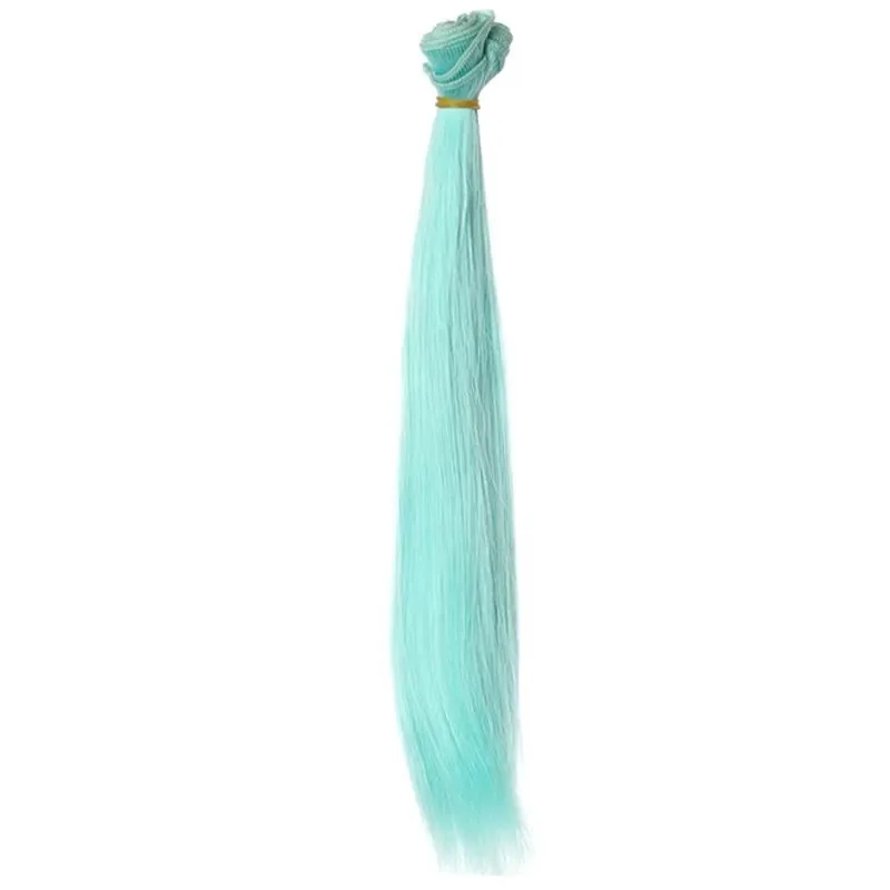 30cm*100cm doll hair Pink white green blue browncolor orange yellow color straight BJD doll trees diy doll wigs