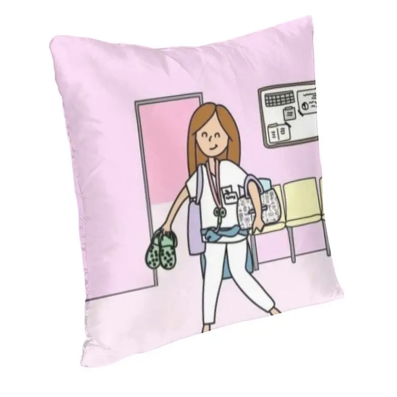 Personalized Doctor Nurse Medical Medicine Square Throw Pillow Cover Decoration 3D Double Side Print Cushion Cover for Car