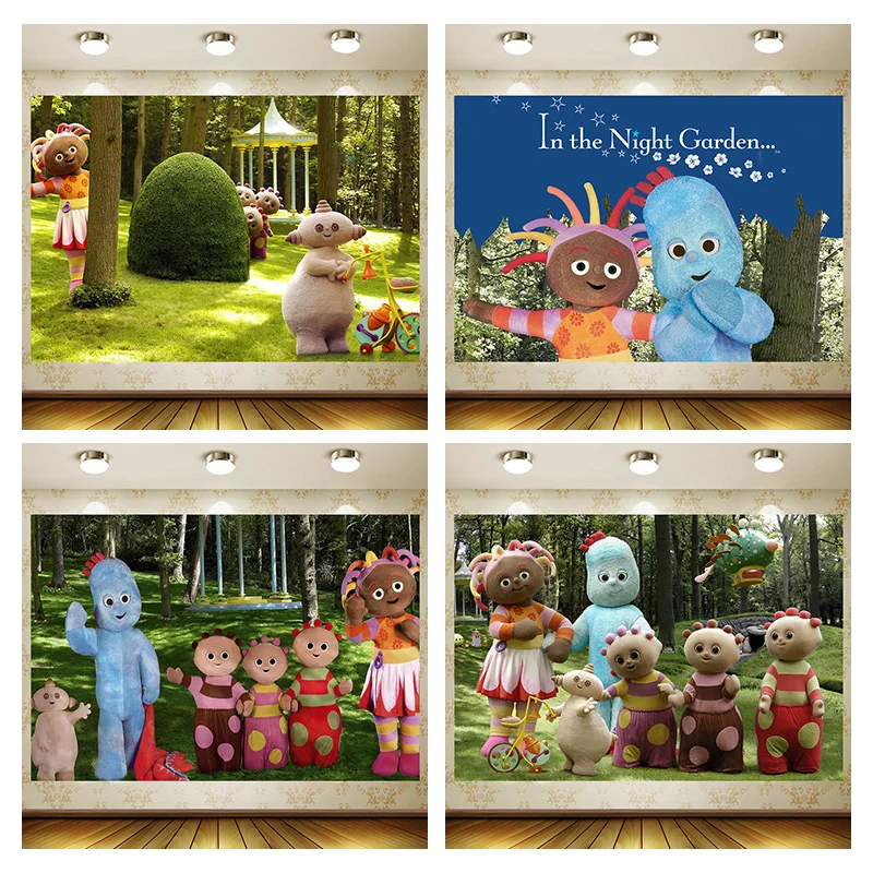 

In the Night Garden Birthday Supplies Girl Party Banner Kid Cartoon Decoration Background Photography backdrop