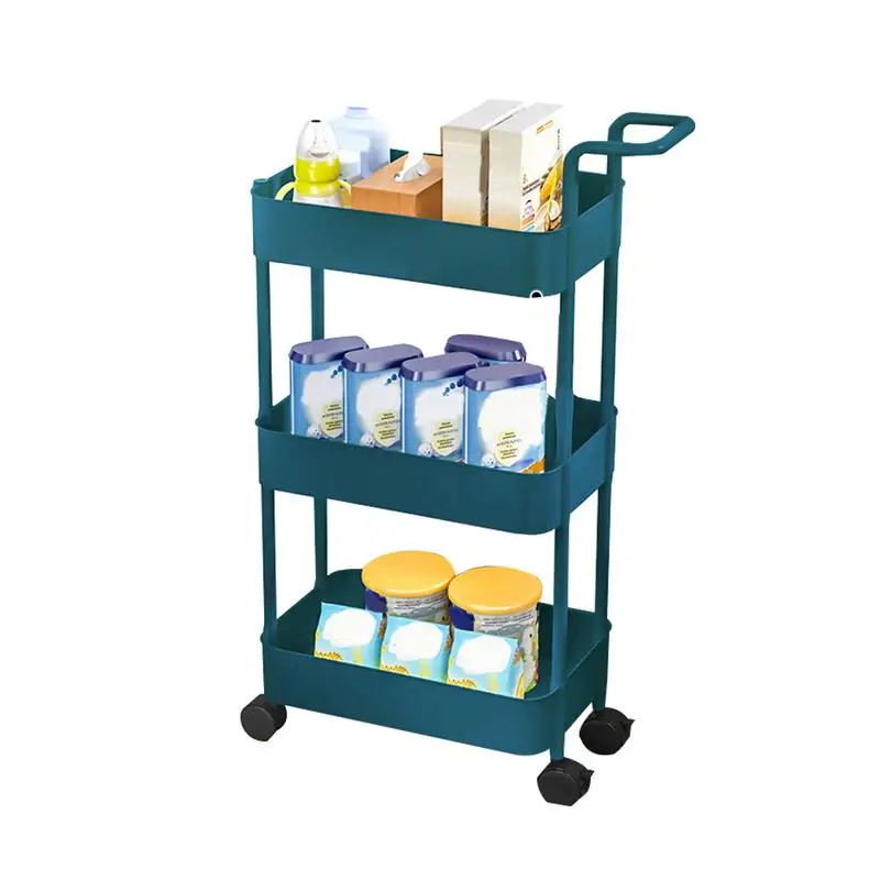 

Slim Storage Cart Multi-Functional Utility Carts With Multi Storage Layers Home Storage Products For Books Snacks Cosmetics