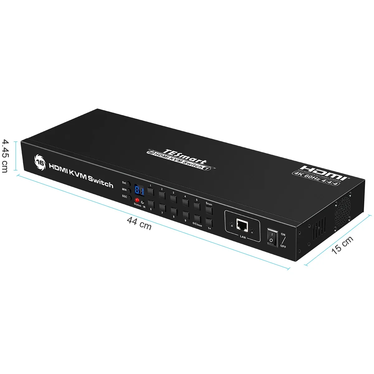 High Quality EDID Emulator 4K 60Hz 16x1 HDMI KVM Switch