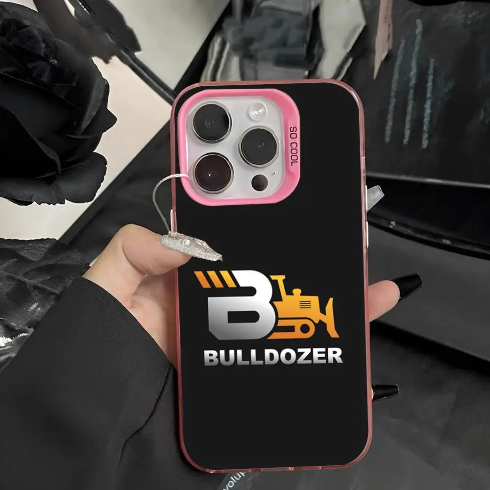 C-CaterpillarS D-DozerES Logo Phone Case 2024 IMD Case For IPhone 16 15 Pro XR XS 7 8 Plus SE2024 Shockproof Color Phone Funda