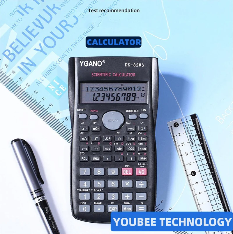 Calculatrice scientifique multifonctionnelle portable, outil de calcul de comptabilité, ingénierie scolaire, bureau d'apprentissage