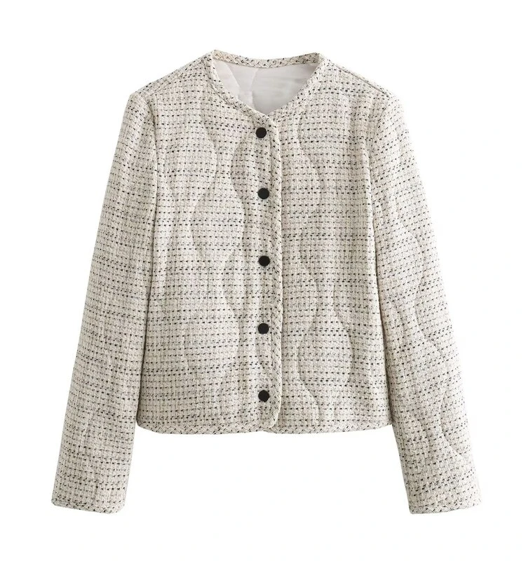 

Зима 2023, женская текстурированная хлопковая юбка с высокой талией, комплект модной верхней одежды для детей 25–35 лет