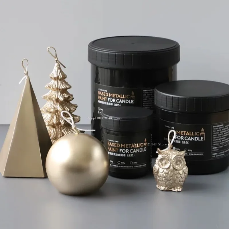 100G Candle Dip Metallic Paint Gold/silver Pigment DIY Creative Art Candle Modeling Surface Color Drop Dip Paint Decoration