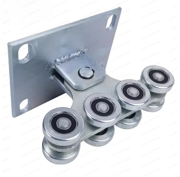 Villa Trackless Sliding Door Roller – Electric Sliding Door Caster with Ground Rail Wheel for Swing Door & Construction Site Use