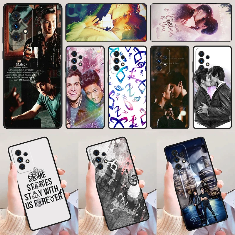 

Shadowhunters Malec phone case For Samsung Galaxy A42 A31 A40 A51 A71 A32 A80 A91 A52 A72 A73 A20e A21S A50 A70 A11 A12 Cover
