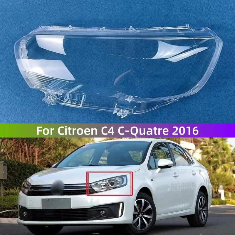 

For Citroen C4 C-Quatre 2016 Accessory Cars Glass Headlight It has good transparency and light transmission