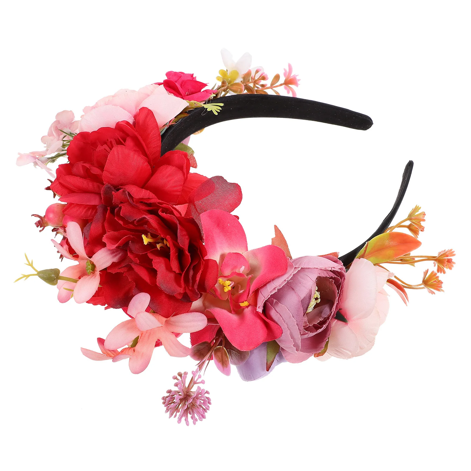 

Floral Headband For Women Flower Hair Band Lightweight Durable Party Wedding Accessory Valentine Day Teens Adults Fabric