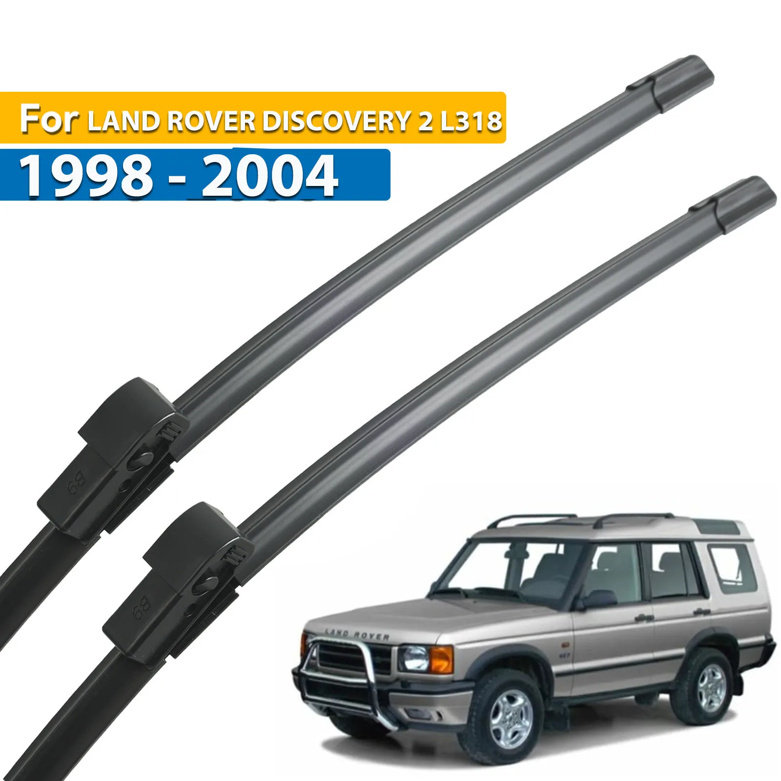 

Erick's Wiper Front Wiper Blades For LAND ROVER DISCOVERY 2 L318 1998 - 2004 Windshield Windscreen Window Rain Brushes 22"+22"