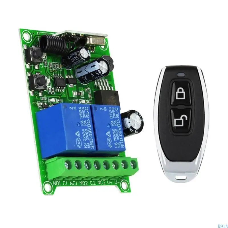 R91A Versatilitys 12/36V 315mhz Remote Control Switcher for Home Automation and Agricultural Use in ABS Materials Shell
