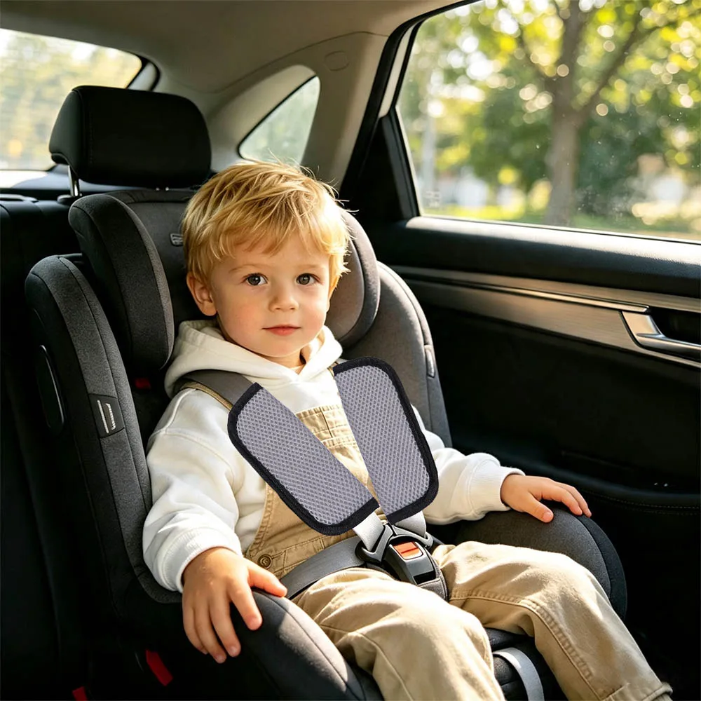 Protection Pad Mesh Safety Shoulder Strap Cover Infant Stroller Accessories Infant Stroller Cushion Baby Shoulder Belt Pad