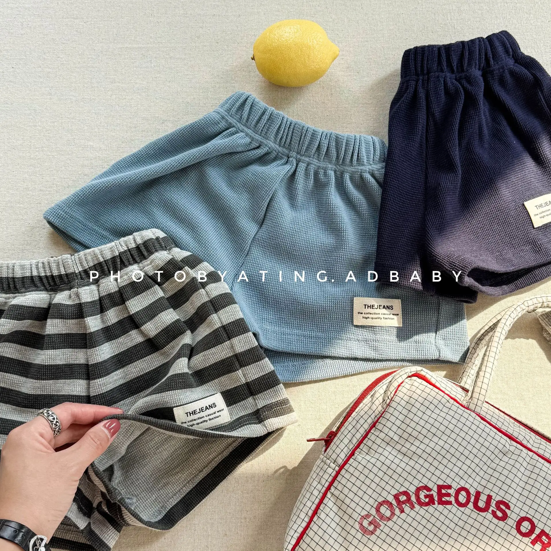 Summer Clothing Label - Kids Shorts with Label Children's Clothing