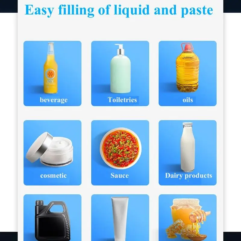 

Single heads filling machine Automatic pneumatic hopper Paste liquid dual purpose Filling machine be used for Cosmetic filling