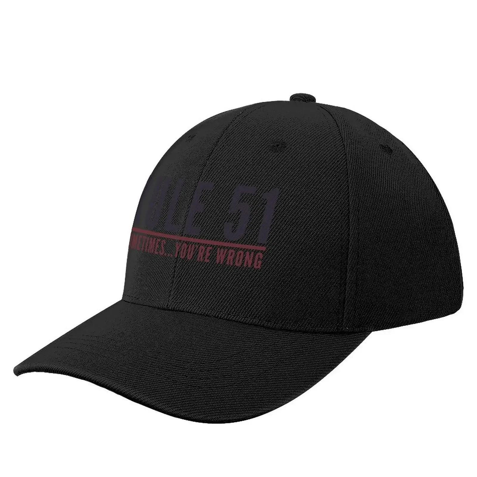 

Rule 51 Sometimes You're Wrong - Gibbs Rules - NCIS 4 Baseball Cap Anime Hat Sun Cap Women Men's