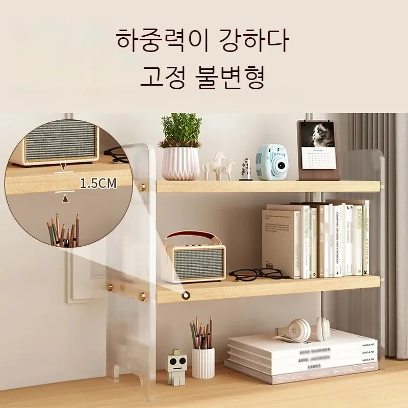 Desktop Acrylic Storage Rack Desk Bookshelf Student Dormitory Organize Book Shelves Office Workstation Multi Layer Storage Shelf