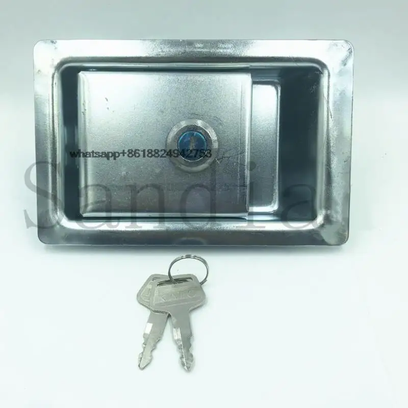 Excavator parts Side door lock cover for Kato Side door lock cap HD High quality