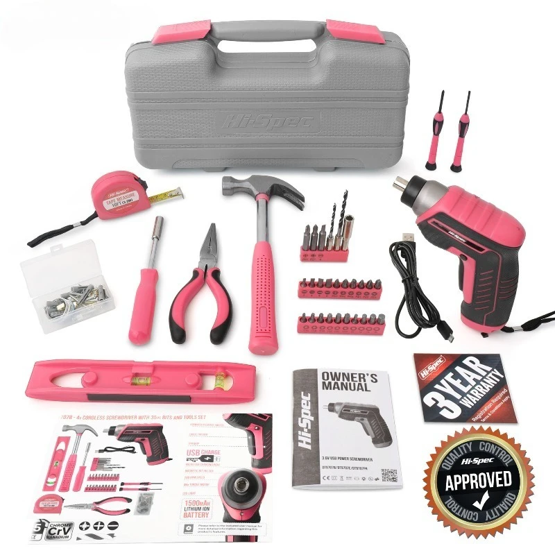 Suitable for Hi-Spec 35-piece electric screwdriver and household combination tool set