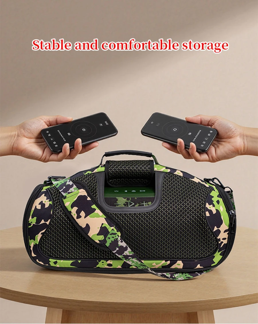Tragbare Lautsprechertasche für JBL BOOMBOX4 3-Lautsprecher, schalldurchlässige Taschen BOOMBOX 4/3 transparente Box im Freien, Reise-Tragetasche – Detail 8