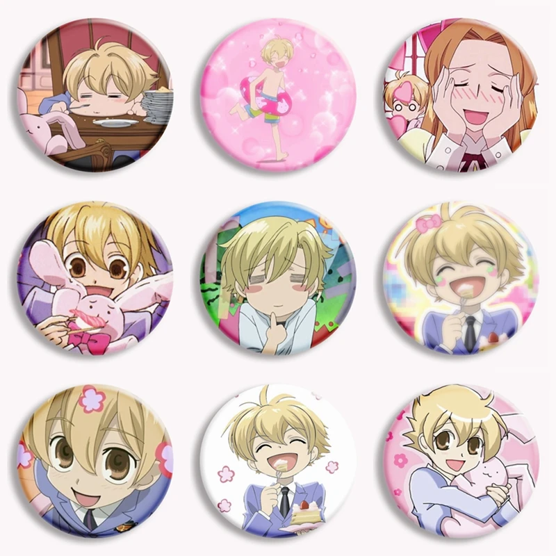 Honey Senpai-Pin de botón suave de Anime personalizable, broche de solapa de Metal, joyería de dibujos animados, sombrero de amante creativo, insignia de regalo de amigos divertidos