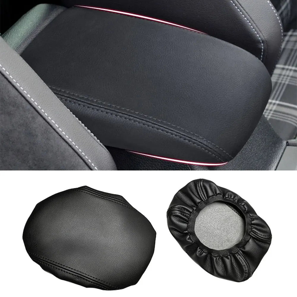 For VW Golf 7 MK7 2014-2020 PU Leather Car Armrest Cover Trim Center Console Latch Lid Protector Cap Interior Car Accessories