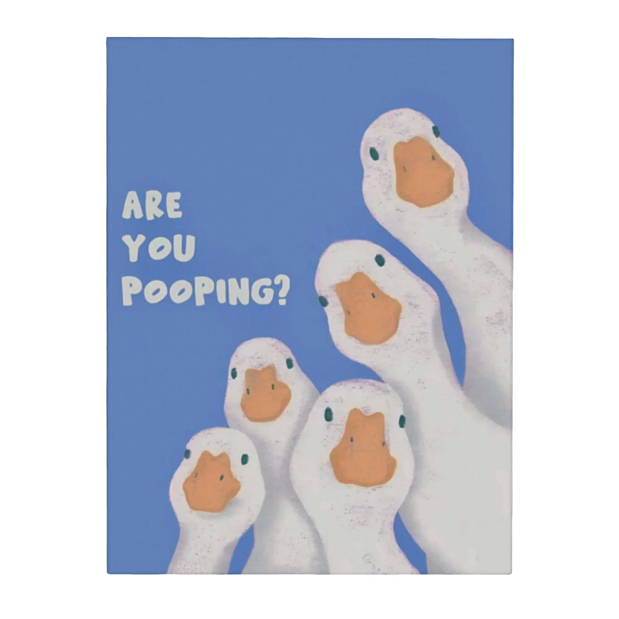 Personalized Painting Hotel Canvas Printing Art Unframed Hanging Picture  Modern Aesthetic Artwork Are You Pooping 12x16inch