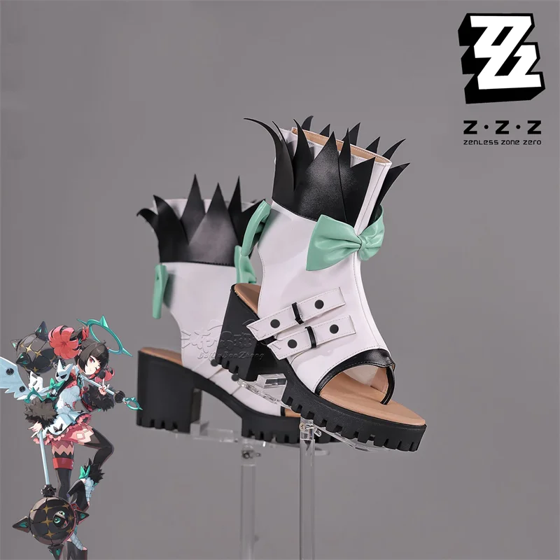 

Обувь для косплея Nangong Yu из игры Zenless Zone Zero, женские туфли на толстой подошве из ПУ, аксессуары для костюмов, реквизит для Хэллоуина и вечеринок