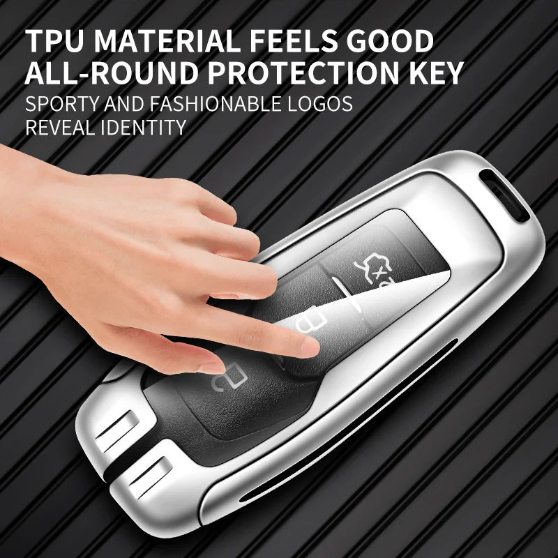 Fashion Alloy Car Key Case Cover Shell ProtectorFor Ford Focus 3 4 ST Mondeo 5 MK5 Mustang F-150 Explorer Edge Fiesta Kuga MK34 - view 3