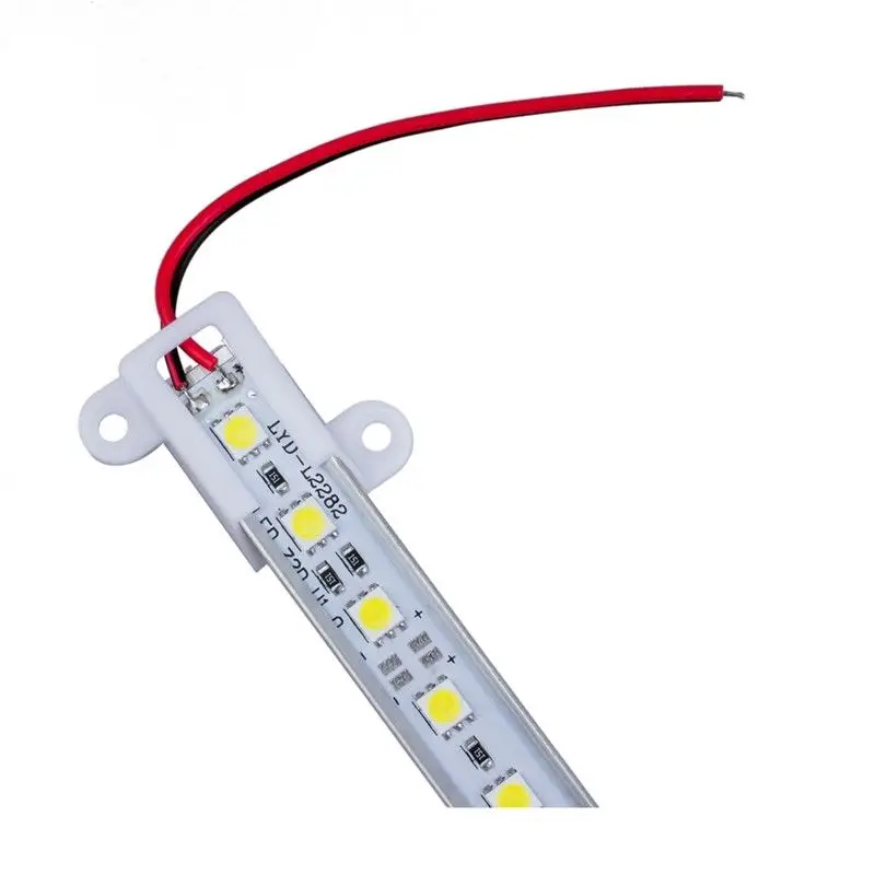 Lampu Batang Keras Kaku Rangka Aloi Aluminium Ultra 12V 100Cm SMD5050 72LED 50Cm dengan Dudukan Klip Tampilan Perhiasan/Karavan